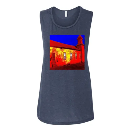 Abandoned Church Women's Flowy Muscle Tank Top