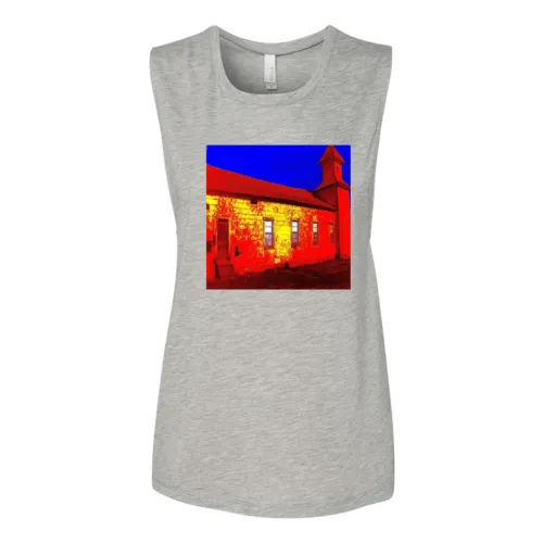 Abandoned Church Women's Flowy Muscle Tank Top