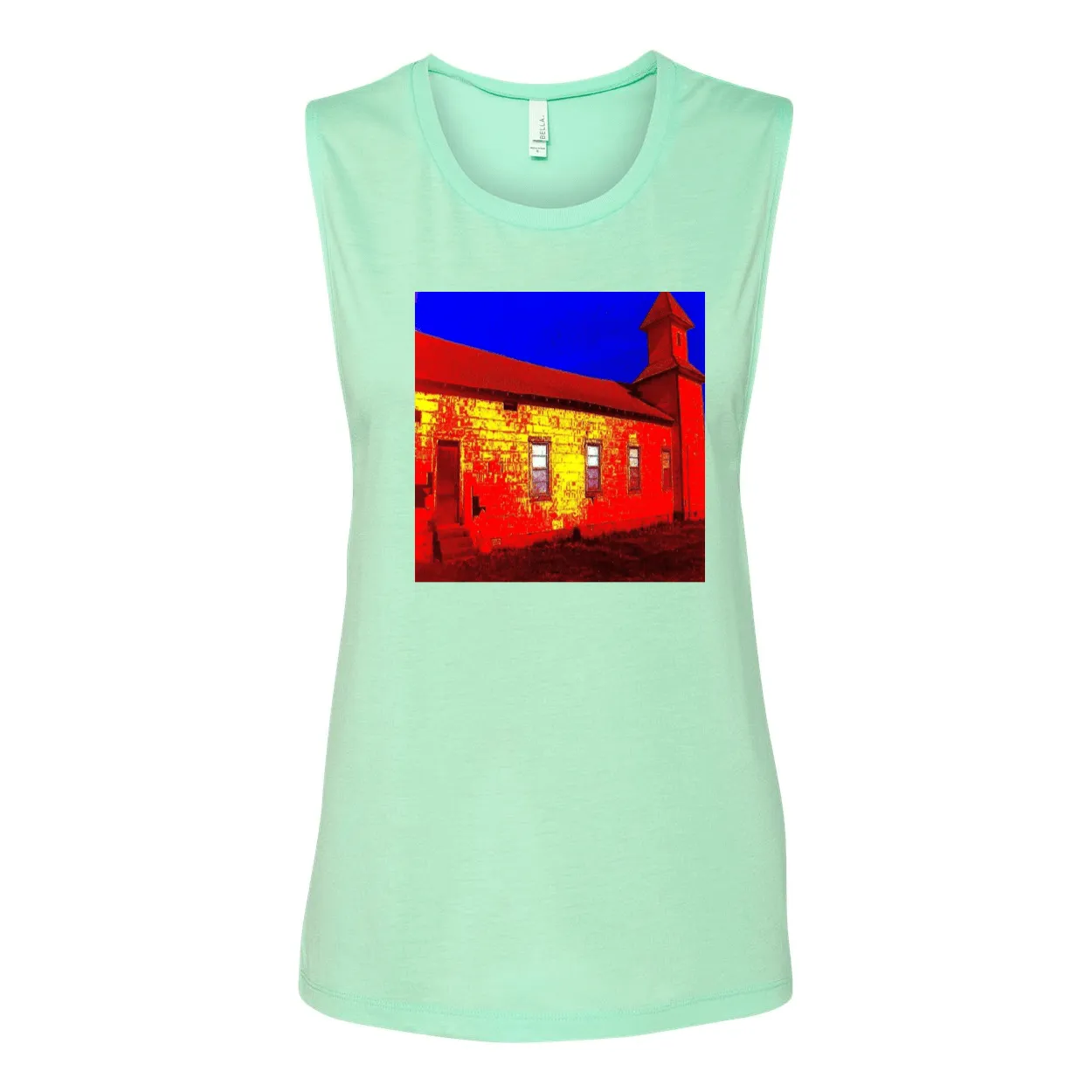 Abandoned Church Women's Flowy Muscle Tank Top