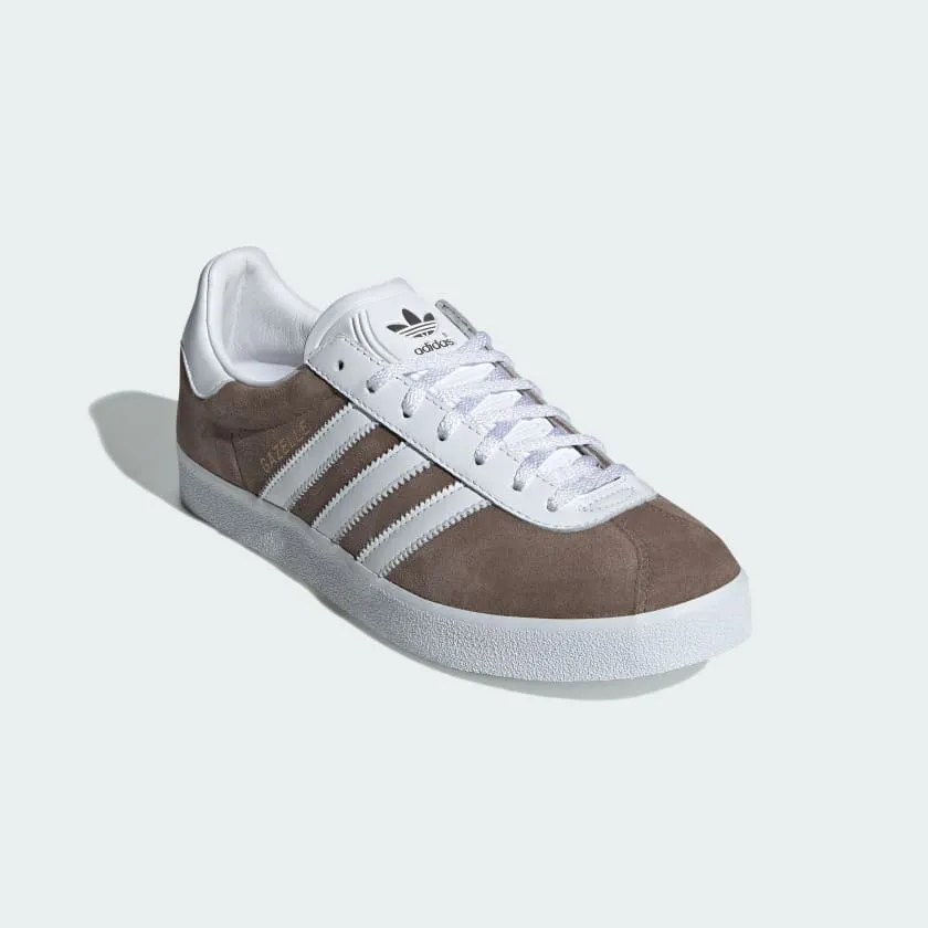 adidas Gazelle 85 sneakers, taupe/white