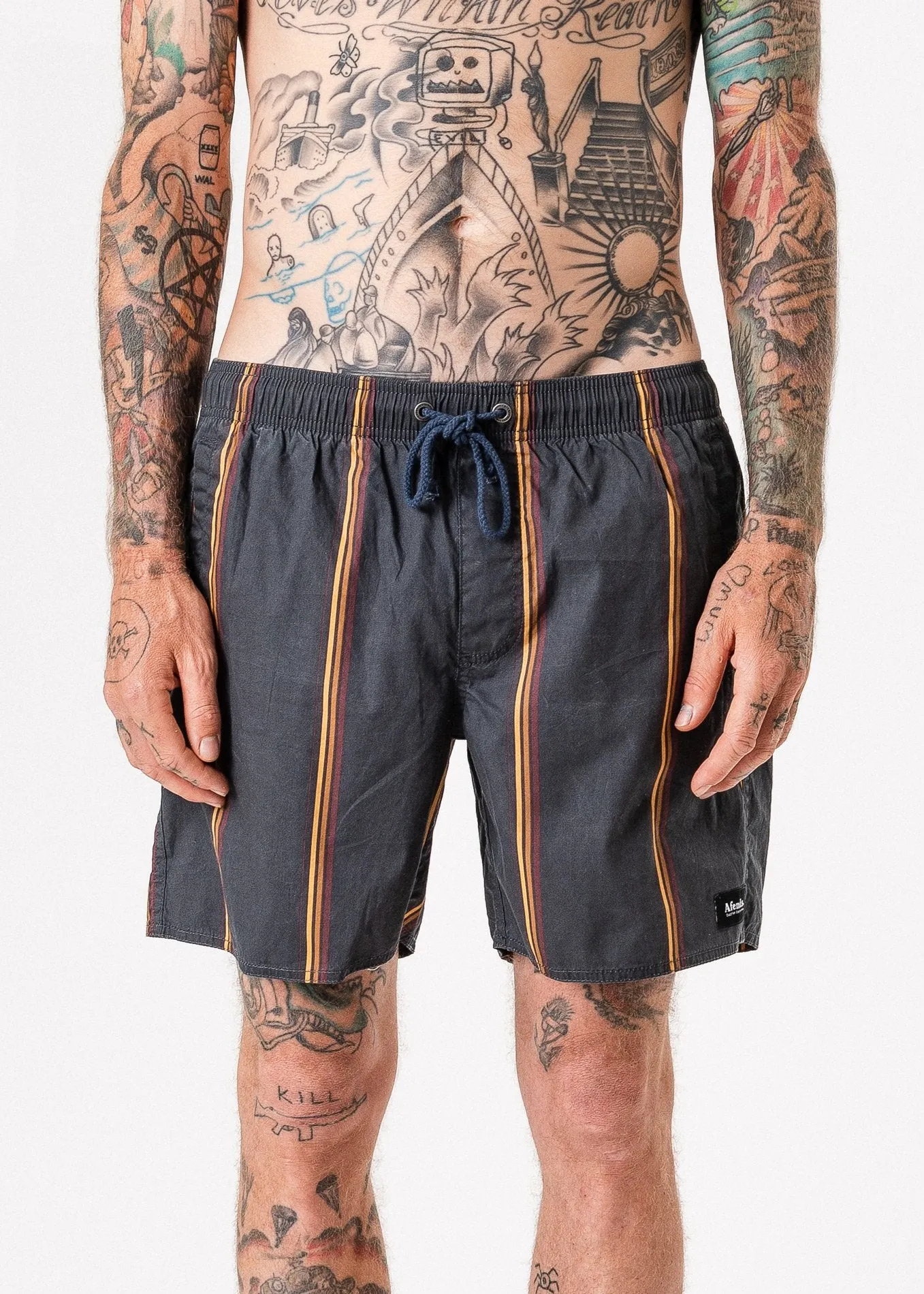 Afends Mens Baywatch Soul - Elastic Waist Boardshort