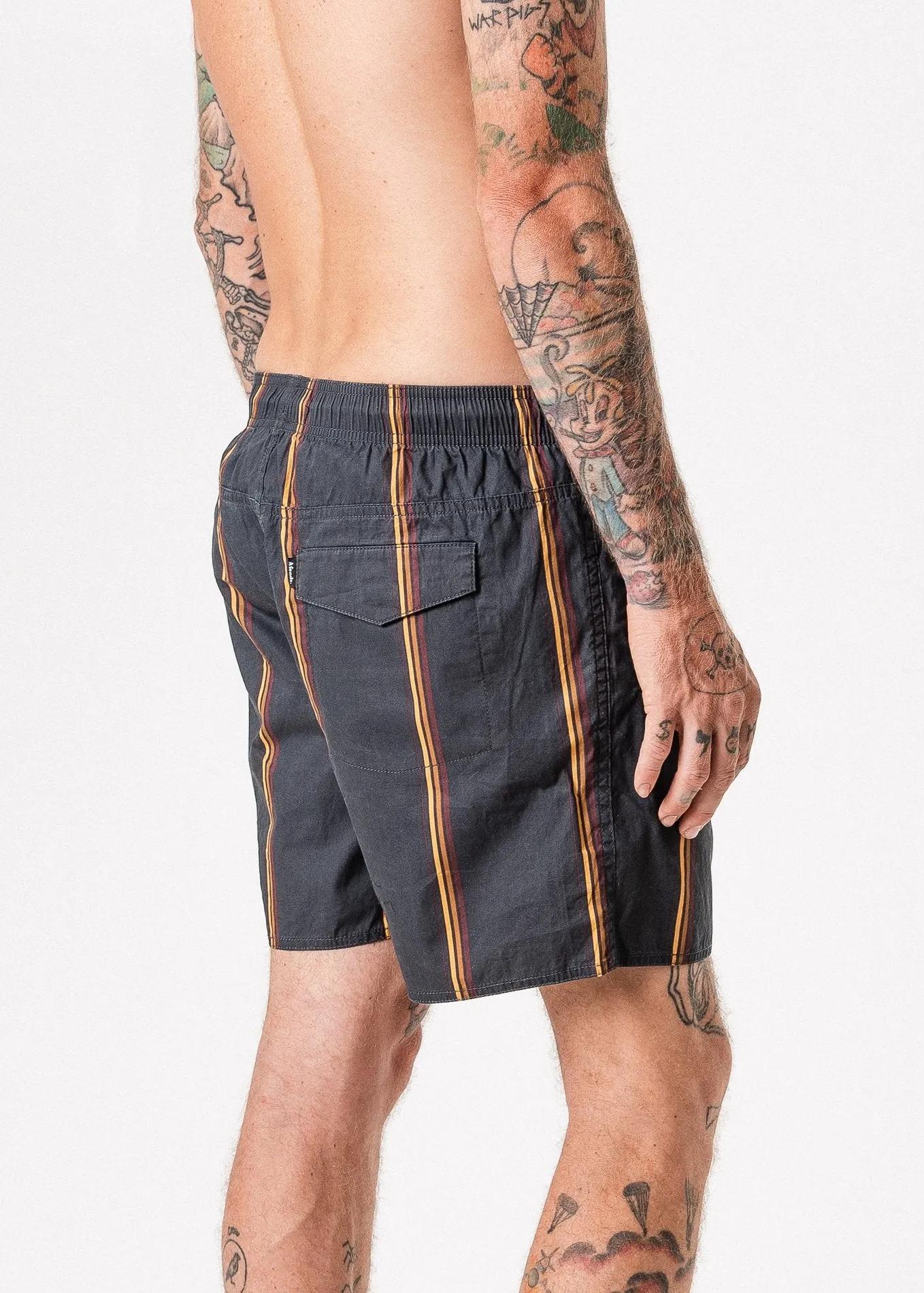 Afends Mens Baywatch Soul - Elastic Waist Boardshort