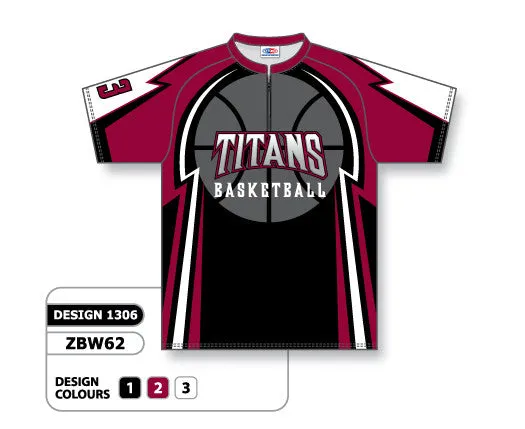 Athletic Knit Custom Sublimated Basketball Shooting Shirt Design 1306