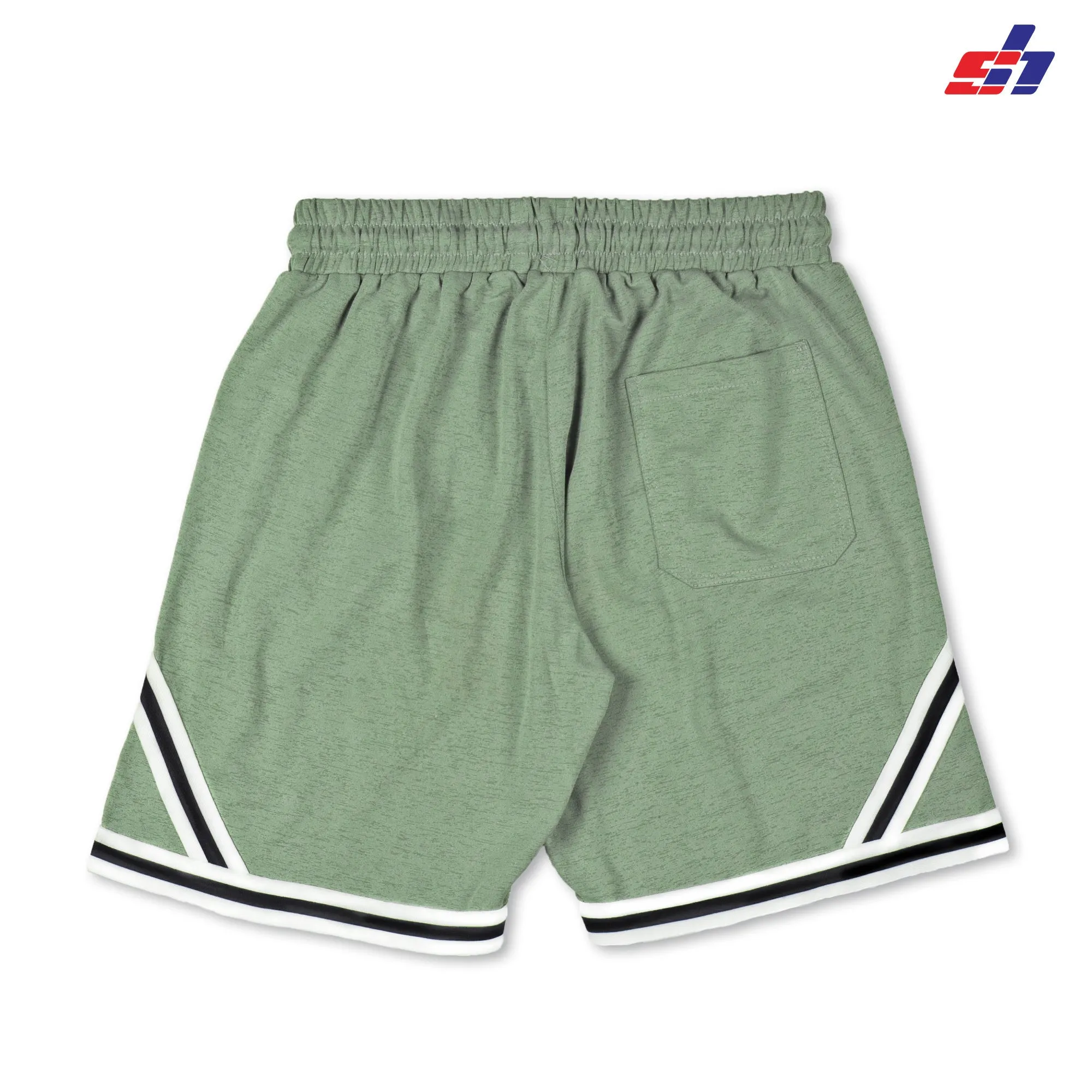 Athletic Listed Shorts Sage Green