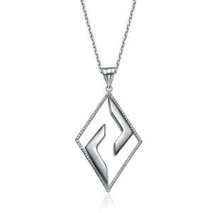 Aubrey Micro Pave Shape Pendant