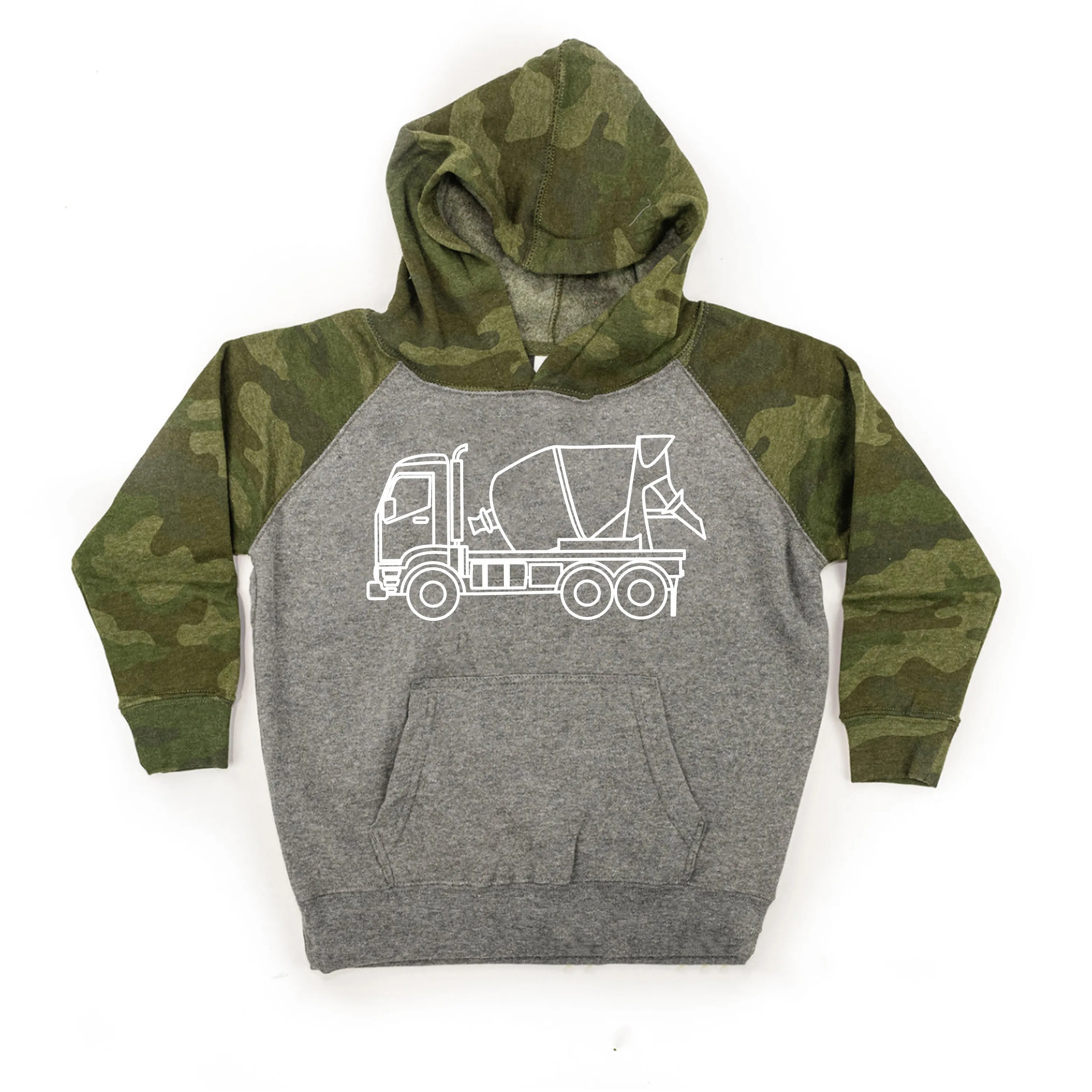 CEMENT TRUCK - Minimalist Design - Child Hoodie