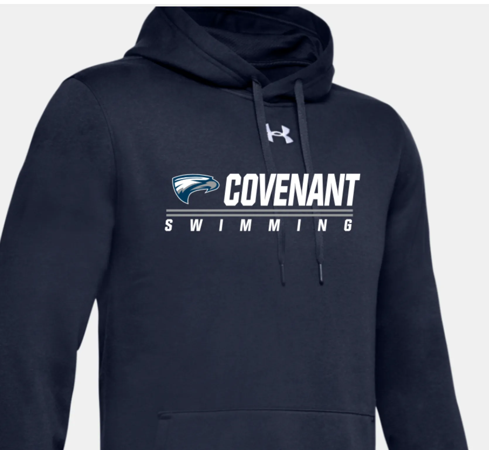 Covenant Swim Team - Fleece Hoodie - Dark Grey or Navy