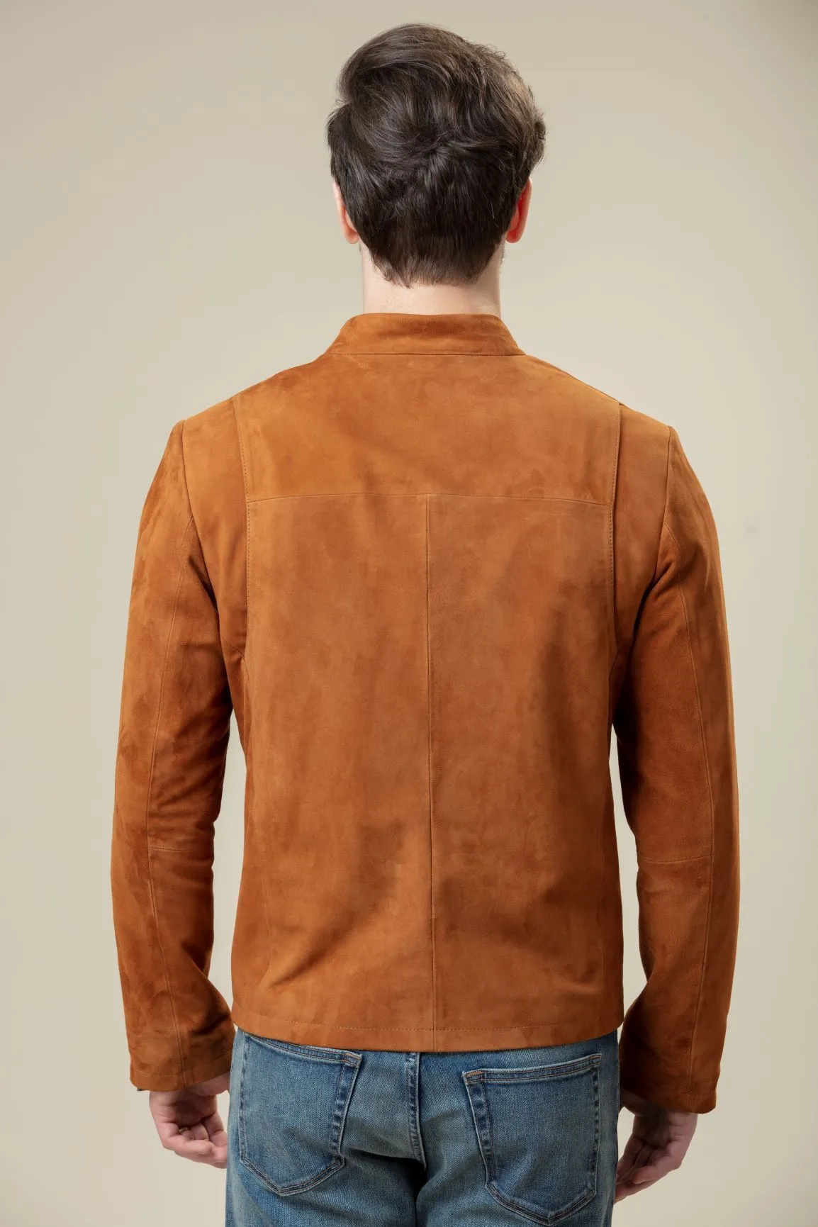 Desert Suede Bomber Leather Jacket