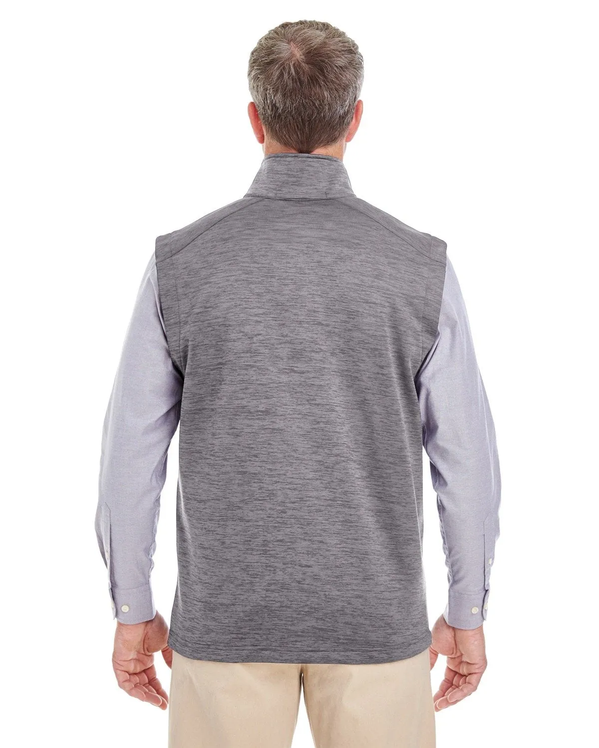 Devon & Jones Men's Newbury Mélange Fleece Vest