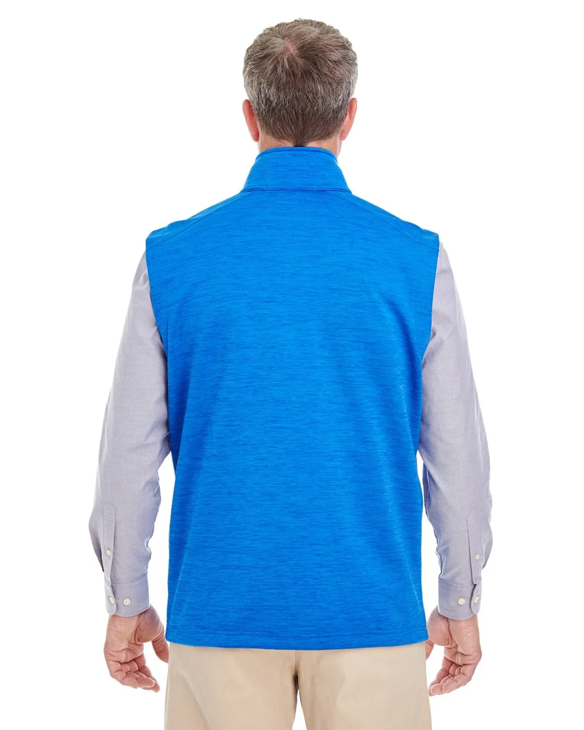 Devon & Jones Men's Newbury Mélange Fleece Vest