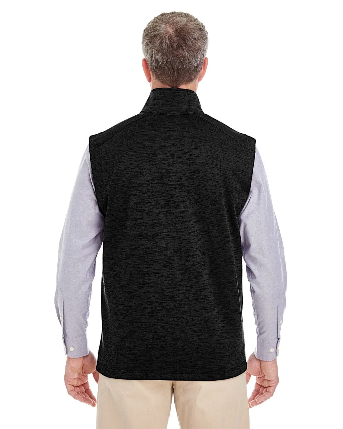 Devon & Jones Men's Newbury Mélange Fleece Vest