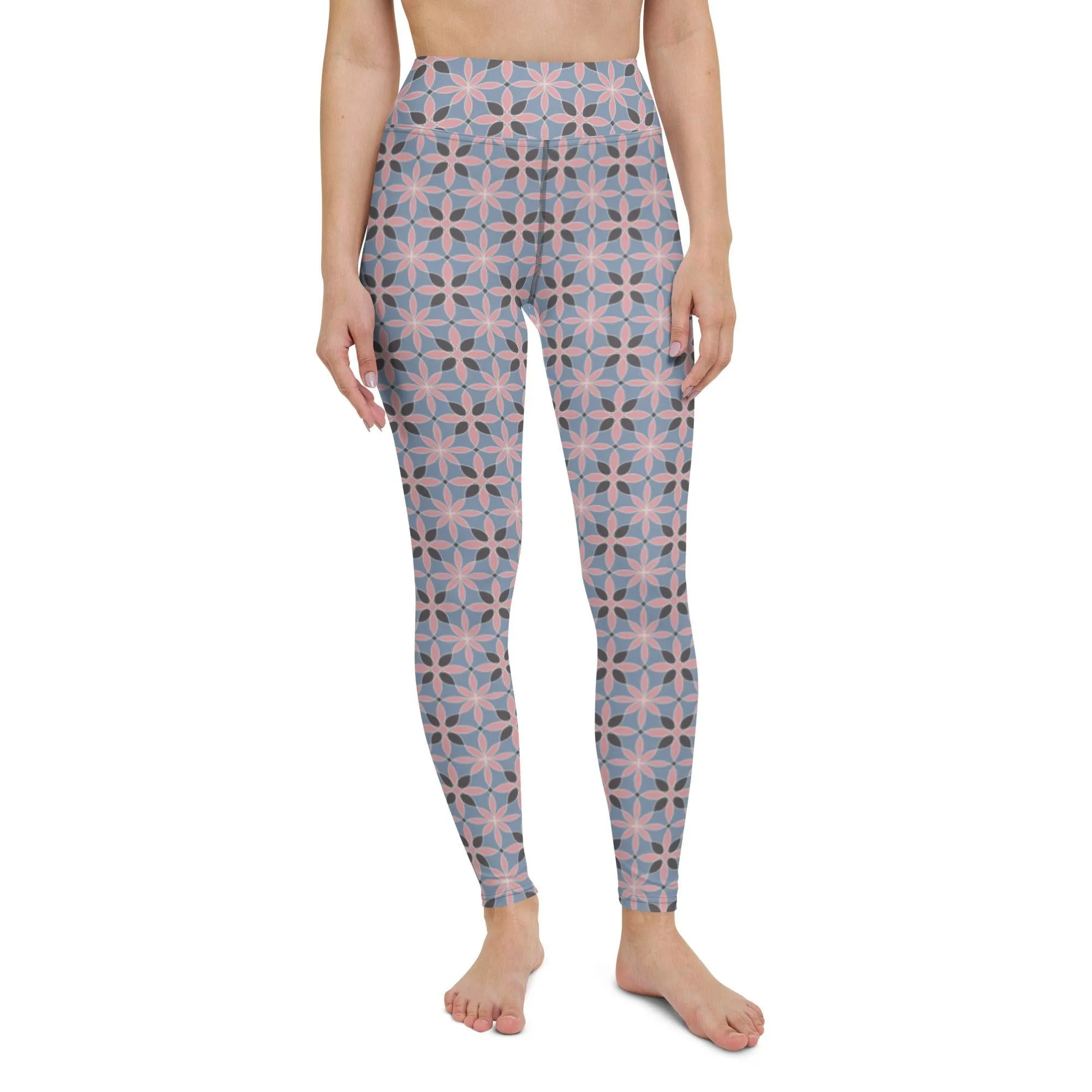 Earthly Pattern Women's High-Waisted Yoga Pants