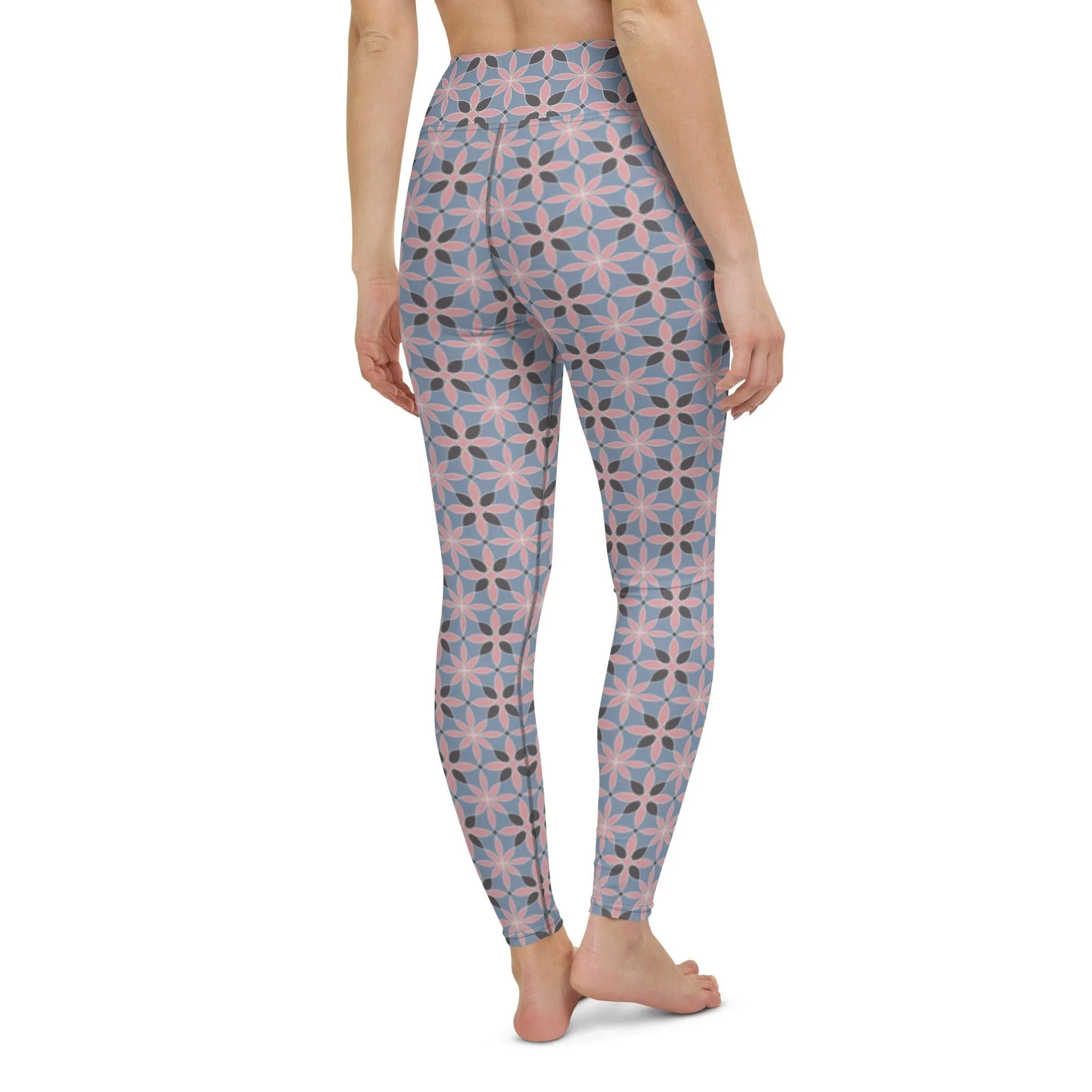 Earthly Pattern Women's High-Waisted Yoga Pants