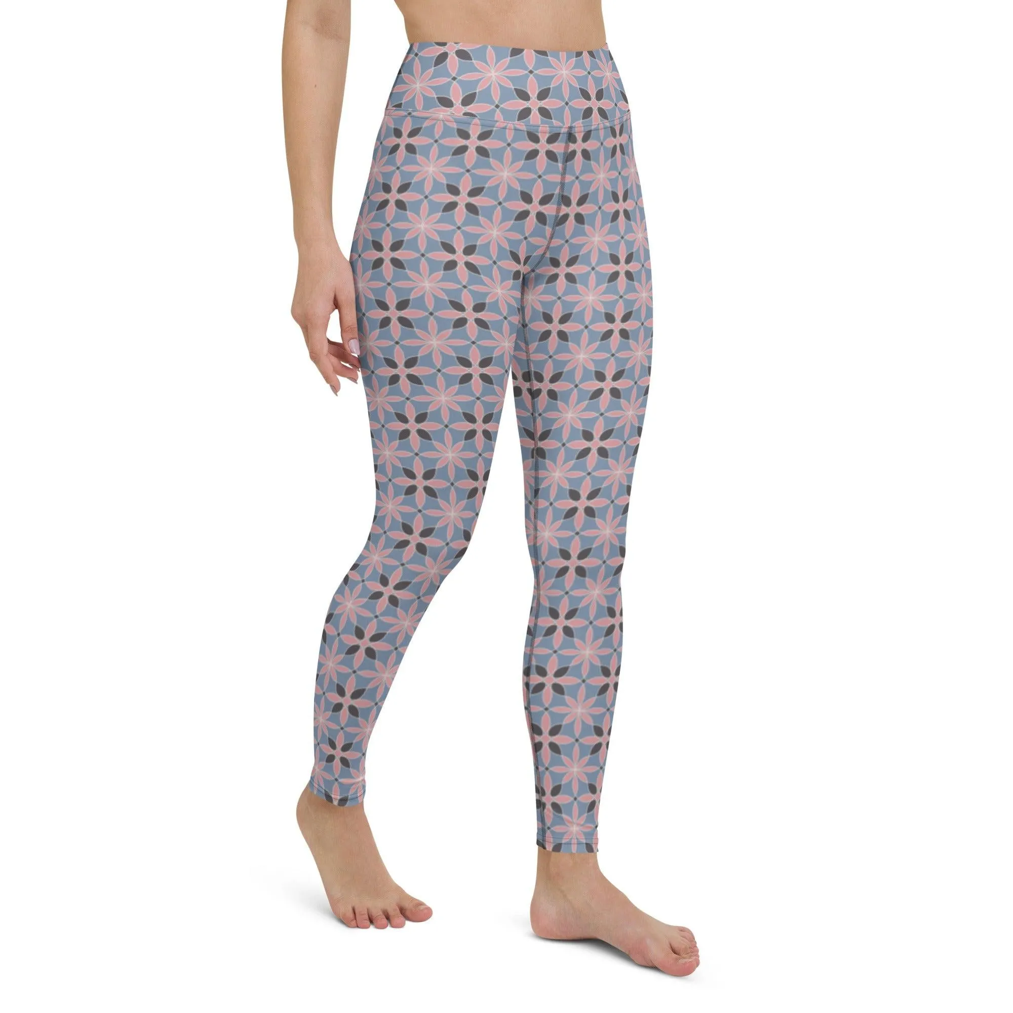 Earthly Pattern Women's High-Waisted Yoga Pants