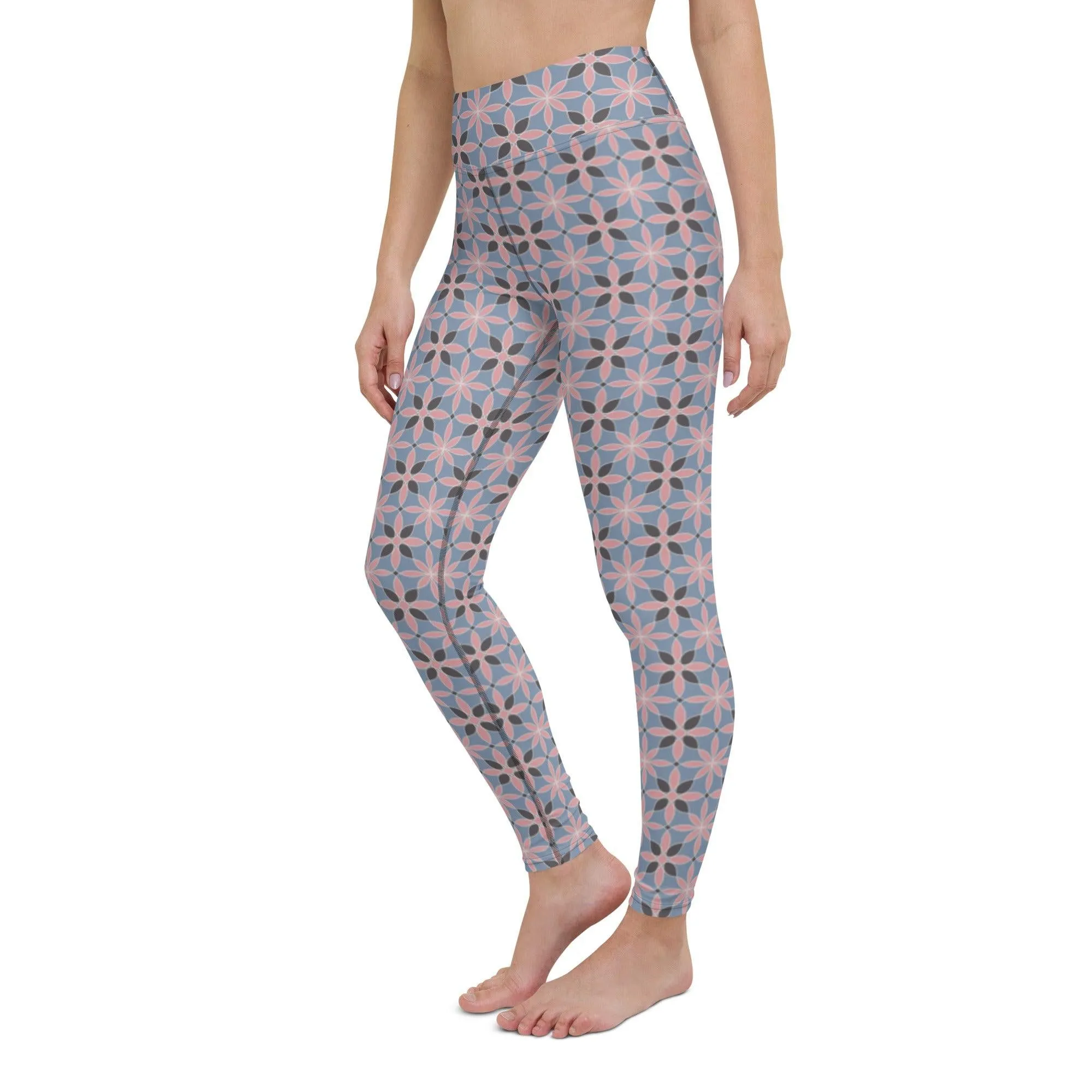 Earthly Pattern Women's High-Waisted Yoga Pants