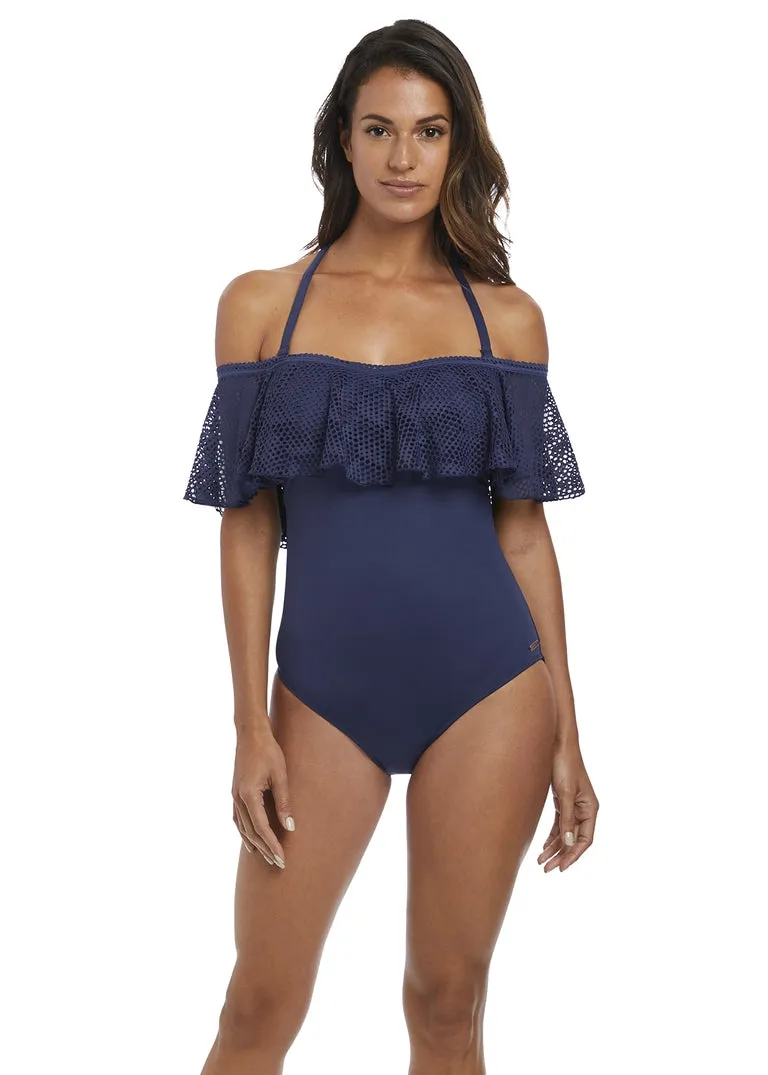 Fantasie Marseille Twilight Underwire Bardot Swimsuit One Piece, Twilight