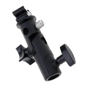 Flash E-type Tilt Speedlite Hot Shoe Bracket (Flash Excluded)