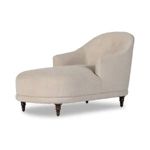 Four Hands Marnie Chaise Lounge in Knoll Sand