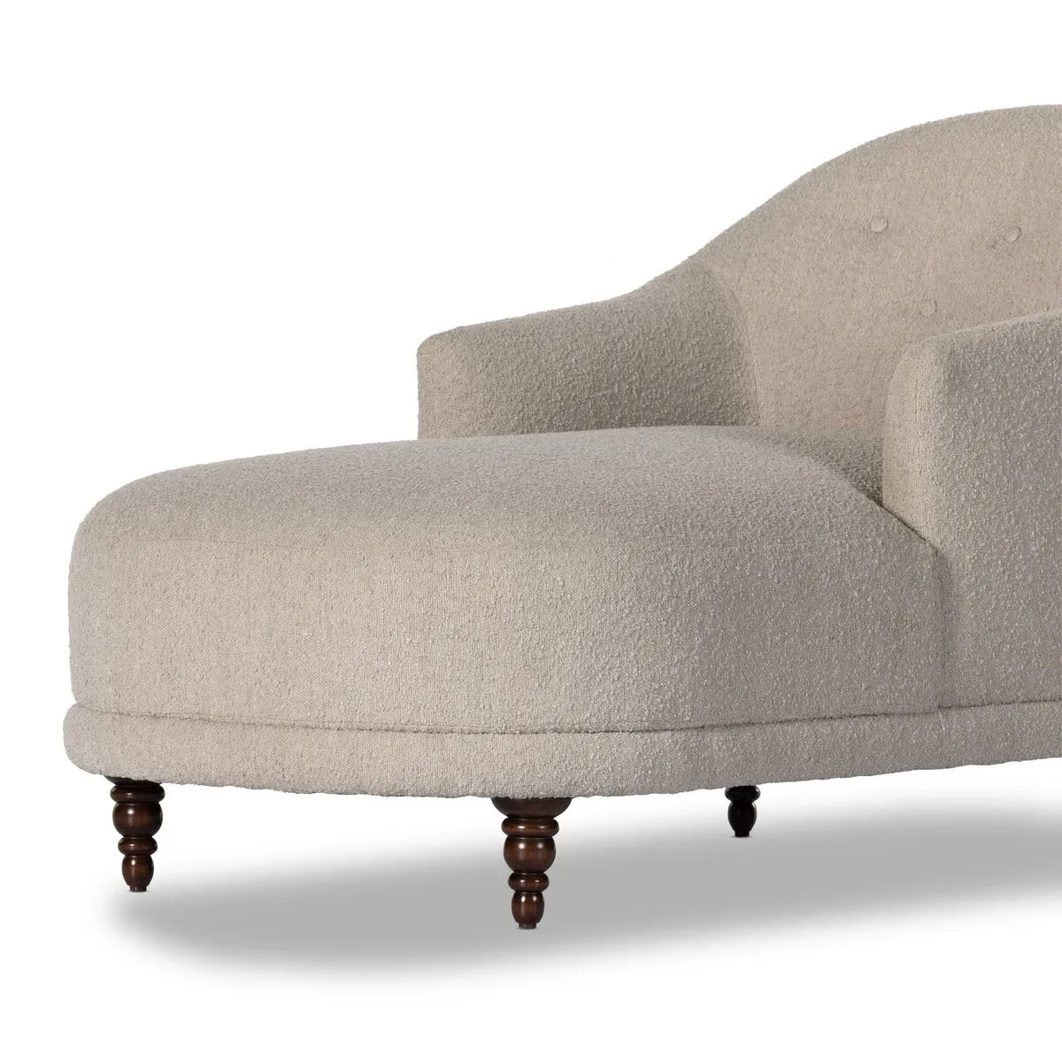 Four Hands Marnie Chaise Lounge in Knoll Sand