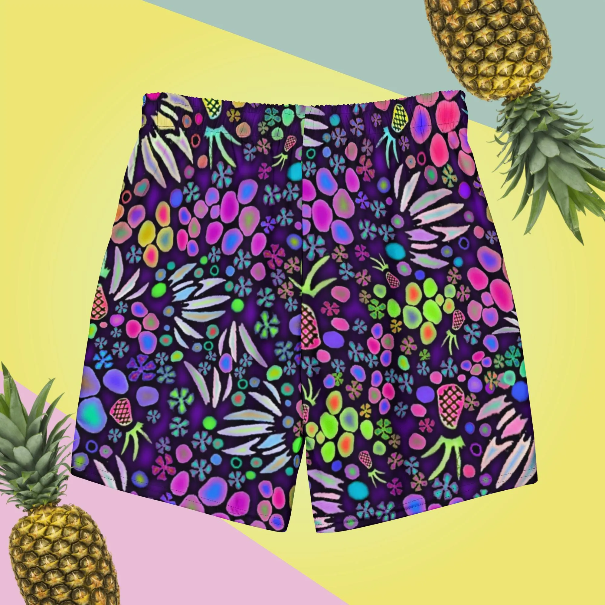 Fruit Salad Men's swim trunks by John A. Conroy