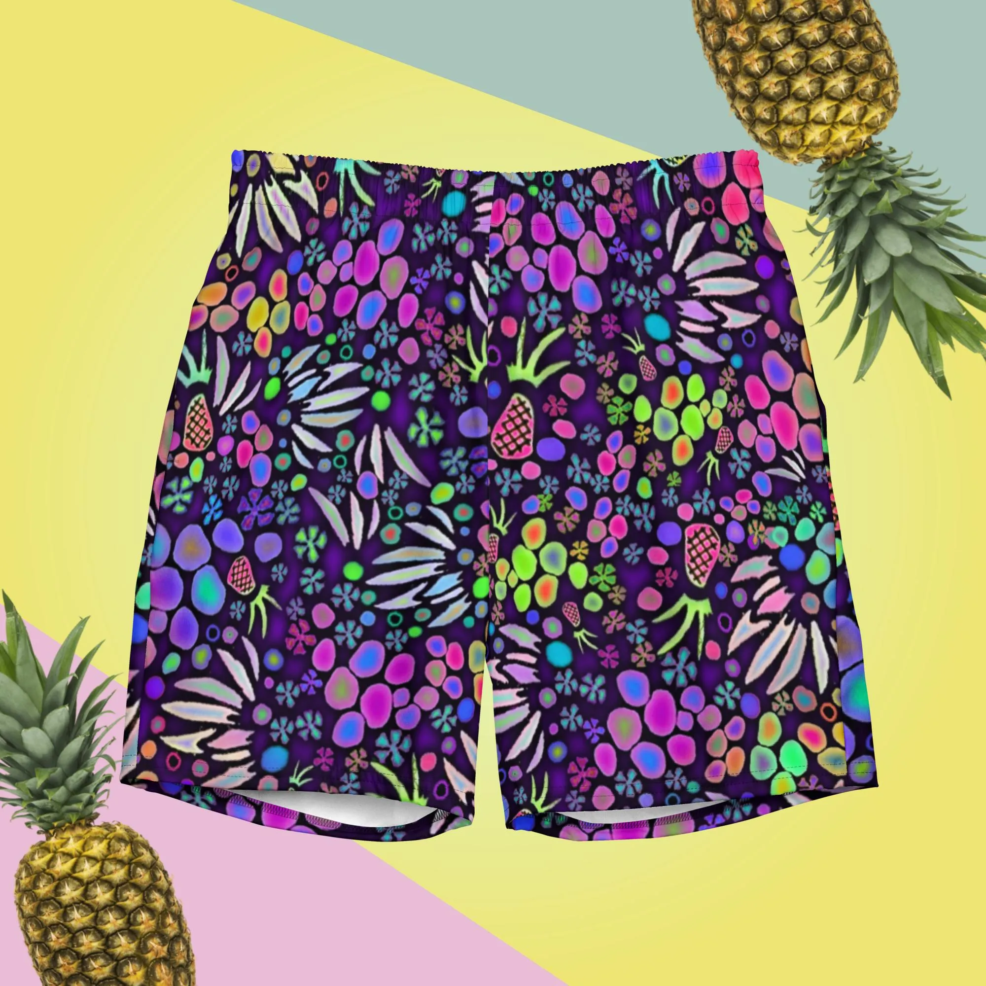 Fruit Salad Men's swim trunks by John A. Conroy