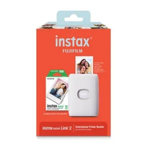 Fujifilm Instax Mini Link 2 Printer Bundle - White