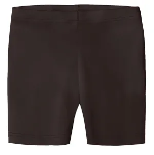 Girls Soft 100% Cotton Bike Shorts | Chocolate