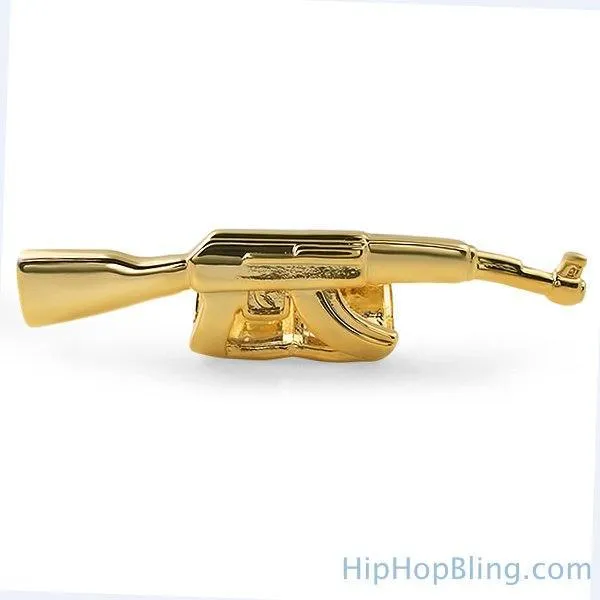 Gold Machine Gun Grillz