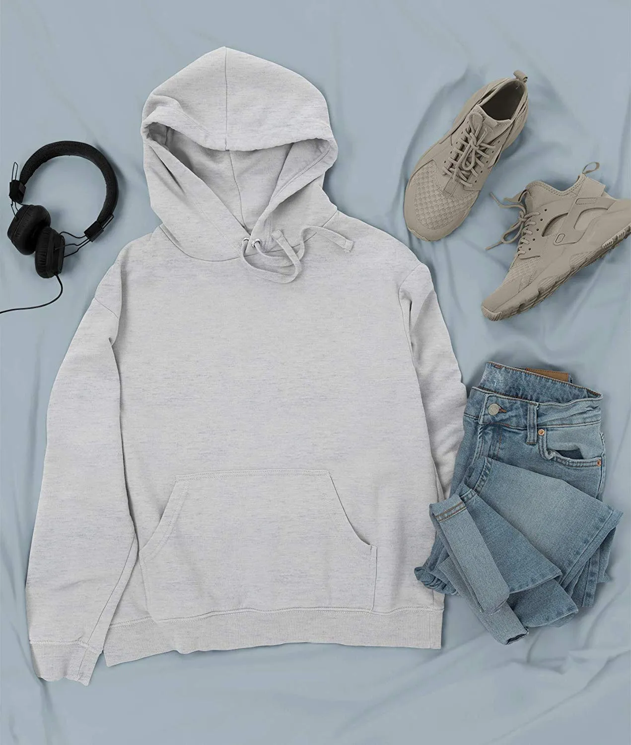 Grey Melange Hoodie