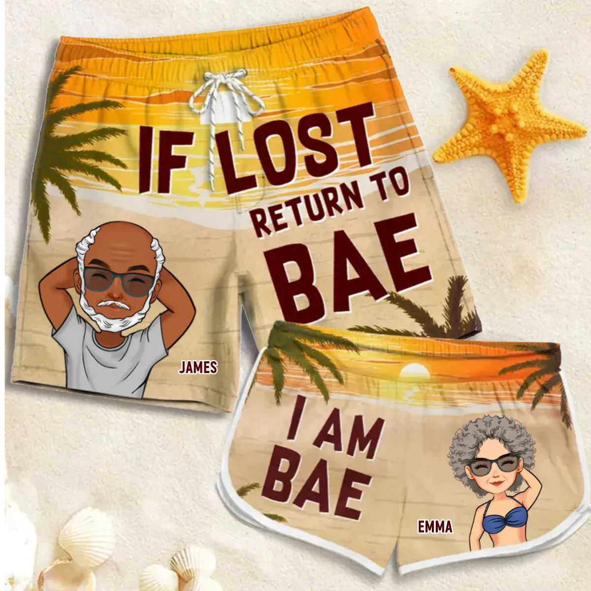 Hawaii - If Lost Return To Bae - Personalized Short