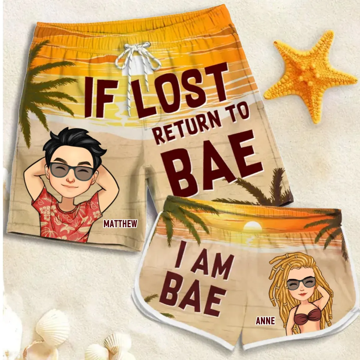 Hawaii - If Lost Return To Bae - Personalized Short