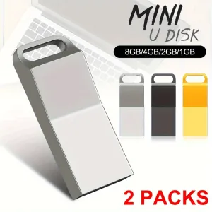 High-Speed USB Flash Drive 2-Pack Versatile Storage Solution