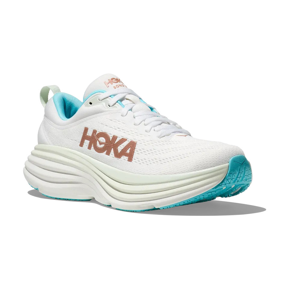 HOKA Women's Bondi 8 Frost/Rose Gold