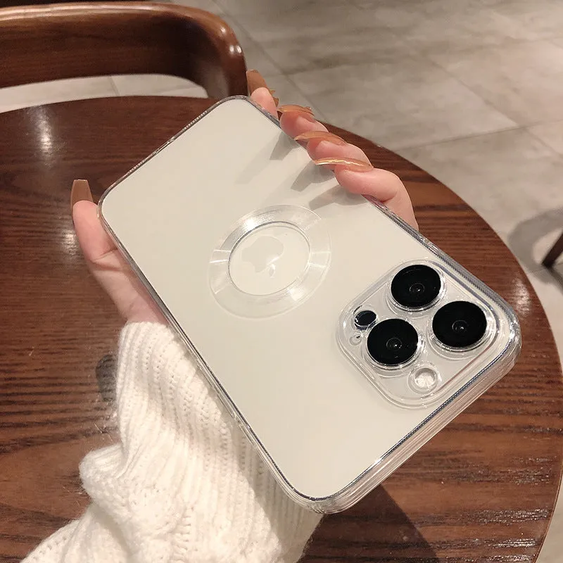 IPhone Case With Camera Protector Advanced Electroplating Integrated With Lens Protector Phone Soft Case | Brodtica.com