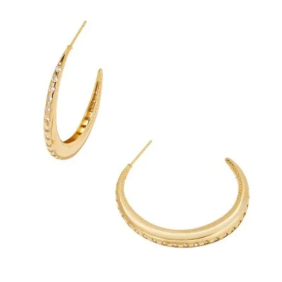 Kendra Scott Josie 14K Over Brass Hoop Earrings