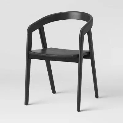 Lana Curved Back Dining Chair Black - Project 62