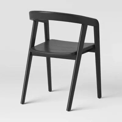 Lana Curved Back Dining Chair Black - Project 62