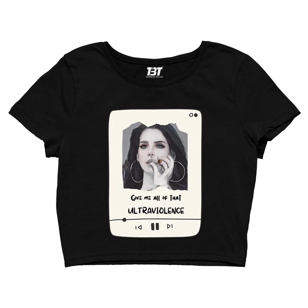 Lana Del Rey Crop Top - Ultraviolence