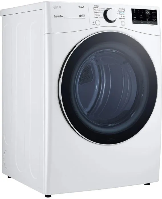 LG DLG3601W 7.4 cu. ft. Ultra Large Capacity Smart wi-fi Enabled Front Load Gas Dryer with Built-In Intelligence