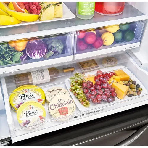 LG LRFCS2503D 33'' Smudge Resistant French Door Refrigerator with Smart Cooling™ Plus