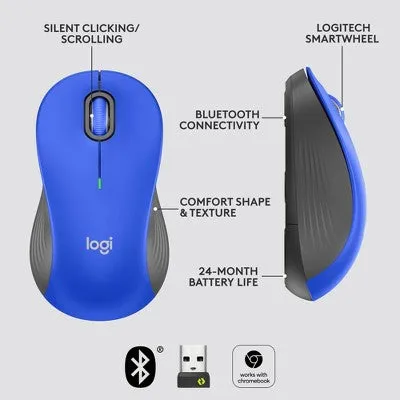 Logitech Signature M550 Wireless Mouse - Large - Blue