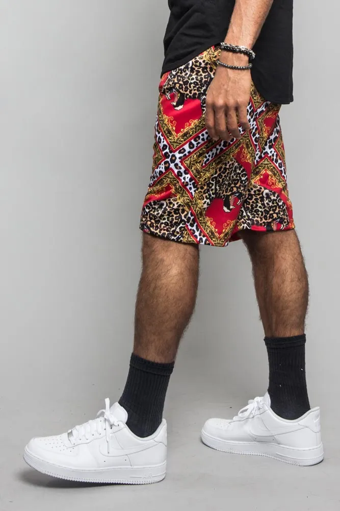 Lux Leopard Basketball Shorts