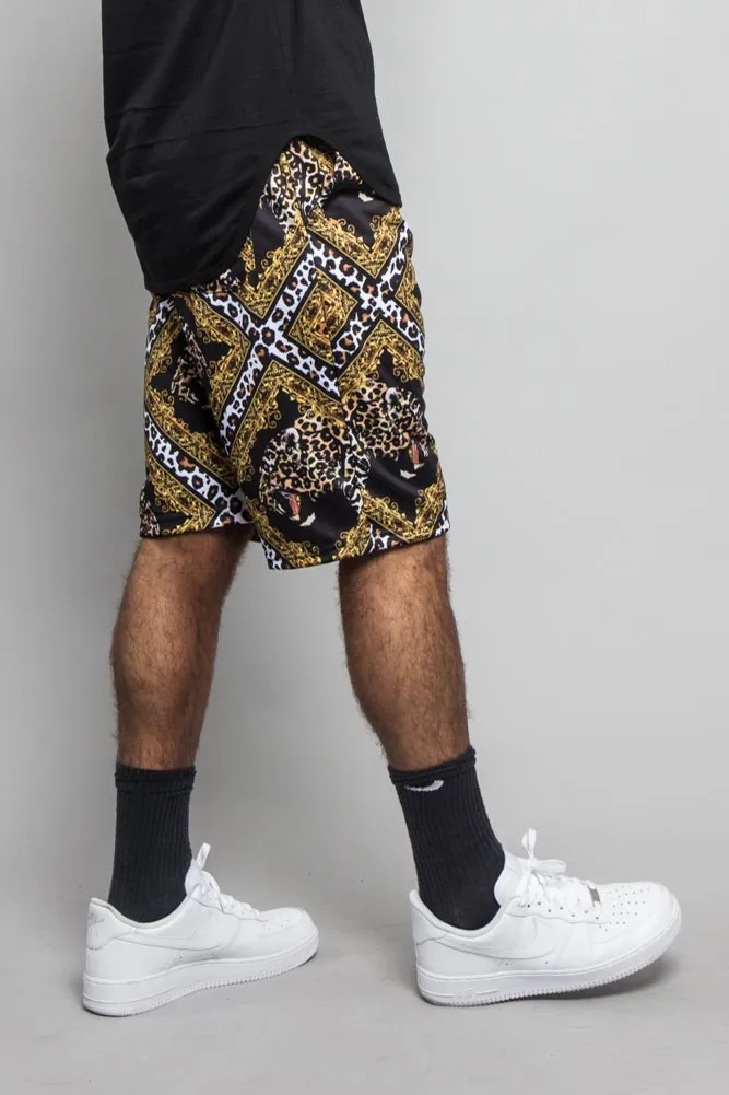 Lux Leopard Basketball Shorts