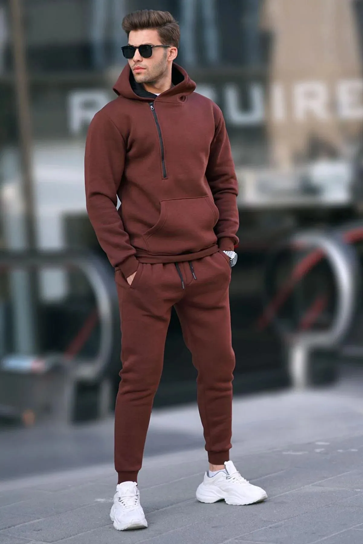 Madmext Men's Brown Tracksuit