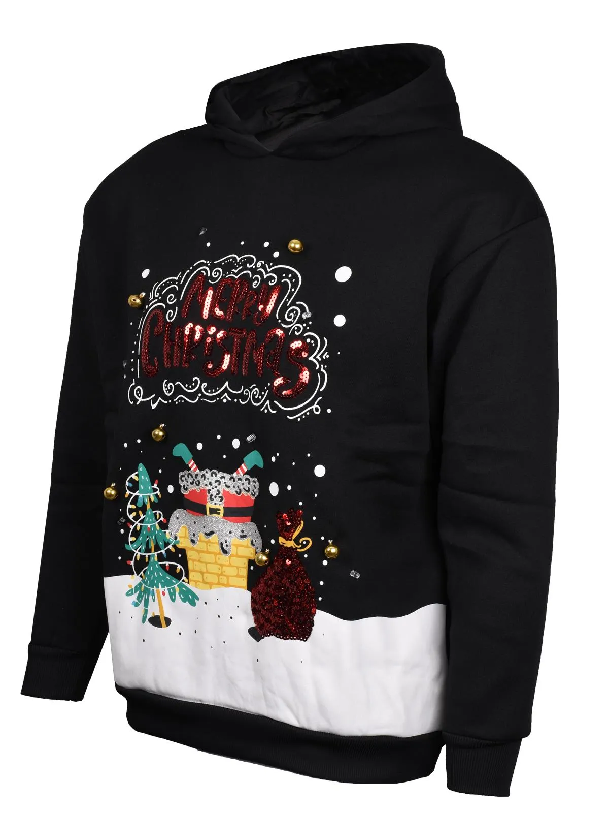 Mens 3D Christmas Pullover Hoodie