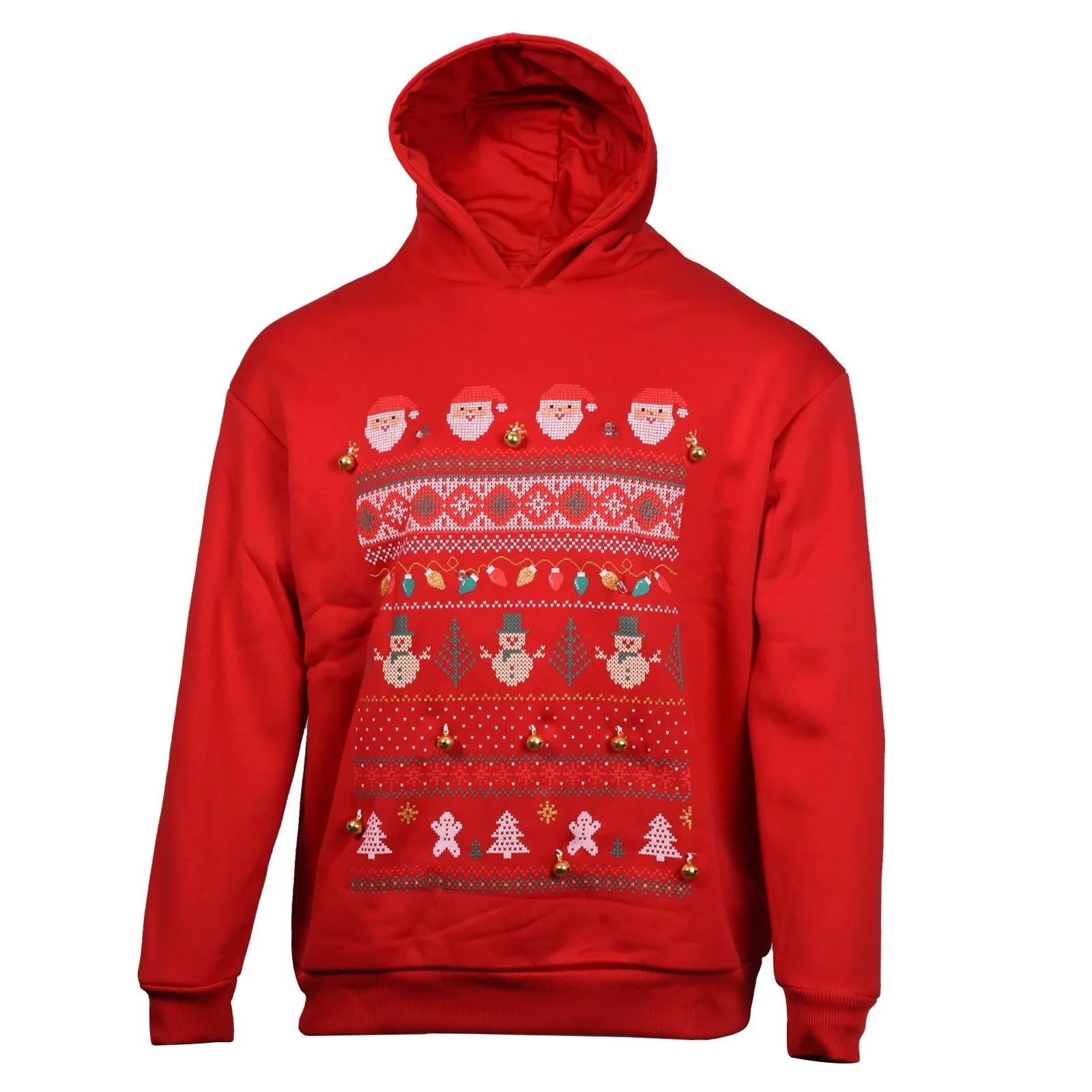 Mens 3D Christmas Pullover Hoodie