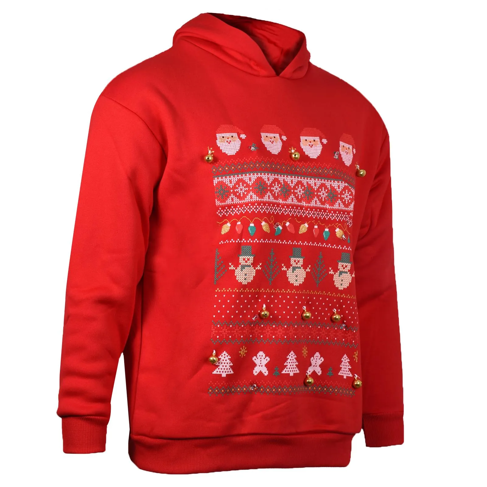 Mens 3D Christmas Pullover Hoodie