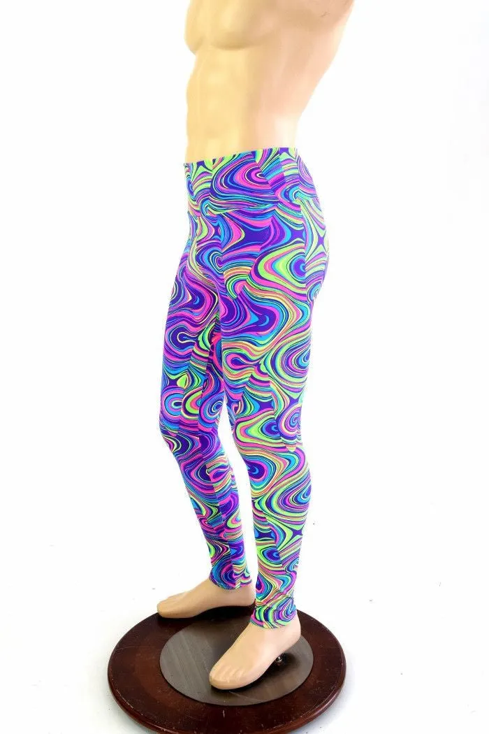 Mens Leggings in Glow Worm