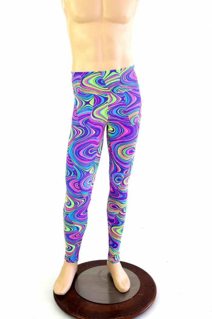 Mens Leggings in Glow Worm