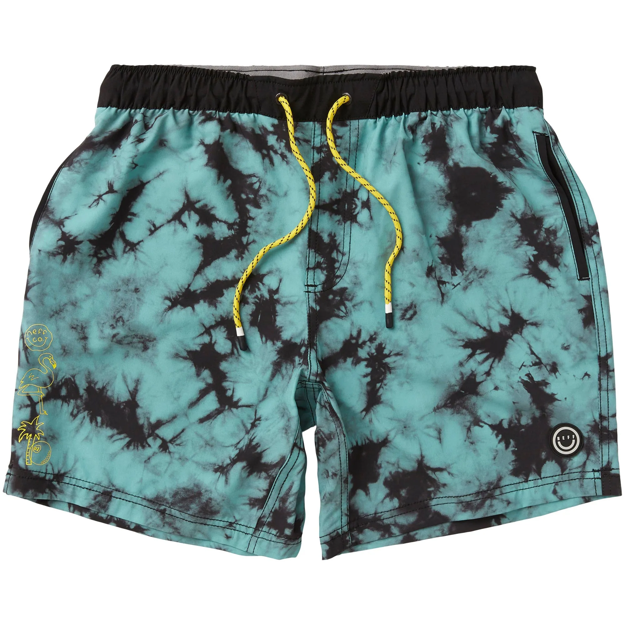 Men's NEFF La Bodega 17" Hot Tub Swim Trunks Green